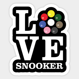 Love Snooker Sticker